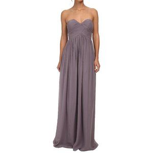 Donna Morgan "Laura" Bridesmaid Dress | Charcoal / Grey | Size 0